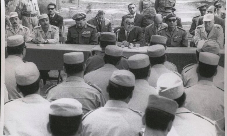 الرئيس جمال عبد الناصر، محمود فوزي، ...، الجمسي