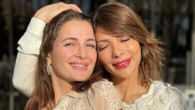 شام الذهبى وأمها أصالة نصرى