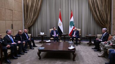 لدى وصوله إلى العاصمة اللبنانية بيروت