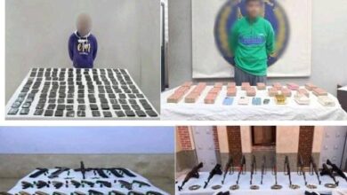 ضبط مخدرات وأسلحة نارية ومصرع 4 عناصر شديدة الخطورة