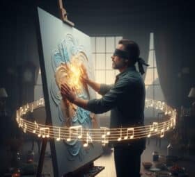 أصابع تـرسم الروح خلف عتمة البصر