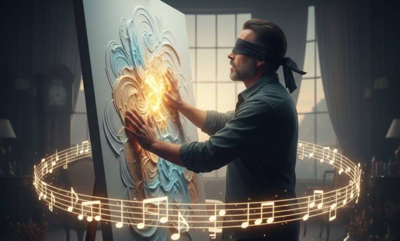 أصابع تـرسم الروح خلف عتمة البصر