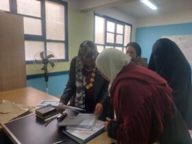 رشا يوسف تتابع ميدانيًا امتحانات النقل بتعليم الفيوم