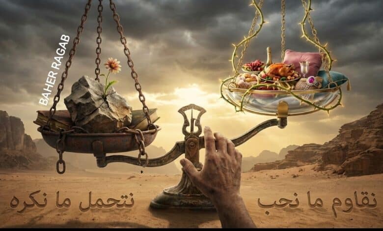 نقاوم ما نحب ونتحمل ما نكره