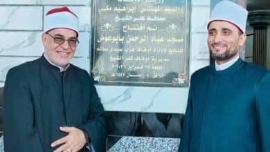 مدير أوقاف غرب سيدي سالم بكفر الشيخ .. يفتتح مسجد عباد الرحمن بقرية أبو عوض