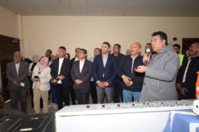 محافظ السويس يتفقد محطة مياه السويس بمنطقة الباسل