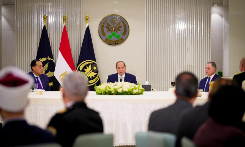 الرئيس عبد الفتاح السيسي يشارك في إفطار أكاديمية الشرطة المصرية ويؤكد: أمن مصر أمانة في أعناق أبنائها
