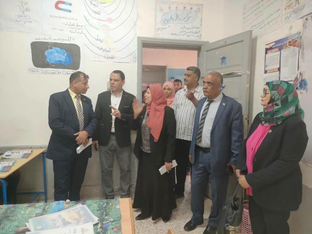 إدارة القوصية التعليمية تستقبل وفداً ألمانياً رفيع المستوى لمتابعة سير العملية التعليمية