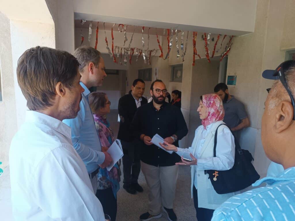 إدارة القوصية التعليمية تستقبل وفداً ألمانياً رفيع المستوى لمتابعة سير العملية التعليمية