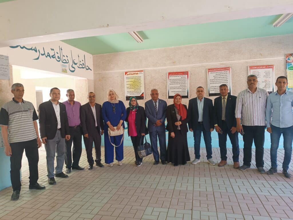 إدارة القوصية التعليمية تستقبل وفداً ألمانياً رفيع المستوى لمتابعة سير العملية التعليمية
