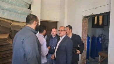 ضبط مصنع مياه معدنية غير مرخص ببلطيم
