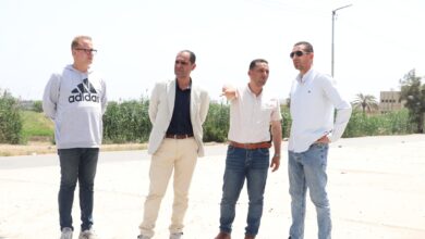 عيسى .. يتابع رفع كفاءة مدخل مدينة كفر الشيخ من اتجاه دسوق