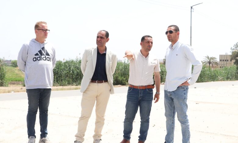 عيسى .. يتابع رفع كفاءة مدخل مدينة كفر الشيخ من اتجاه دسوق