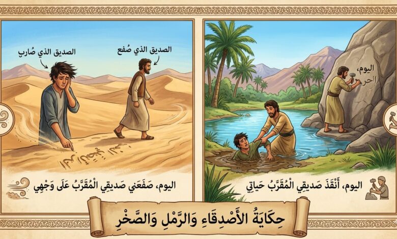حكايةُ الصديقين في قلب الصحراء