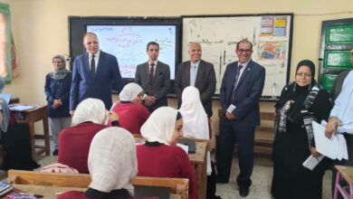 عبدالحكم وجودة ومبارك وبسيوني في جولة ميدانية بمدارس دسوق